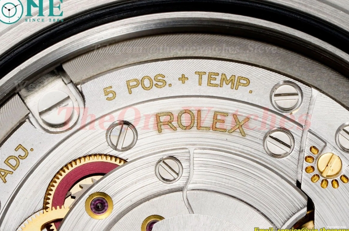 126334 GMF 41mm SS VR3235 Textured Green SS Datejust Dial 0214